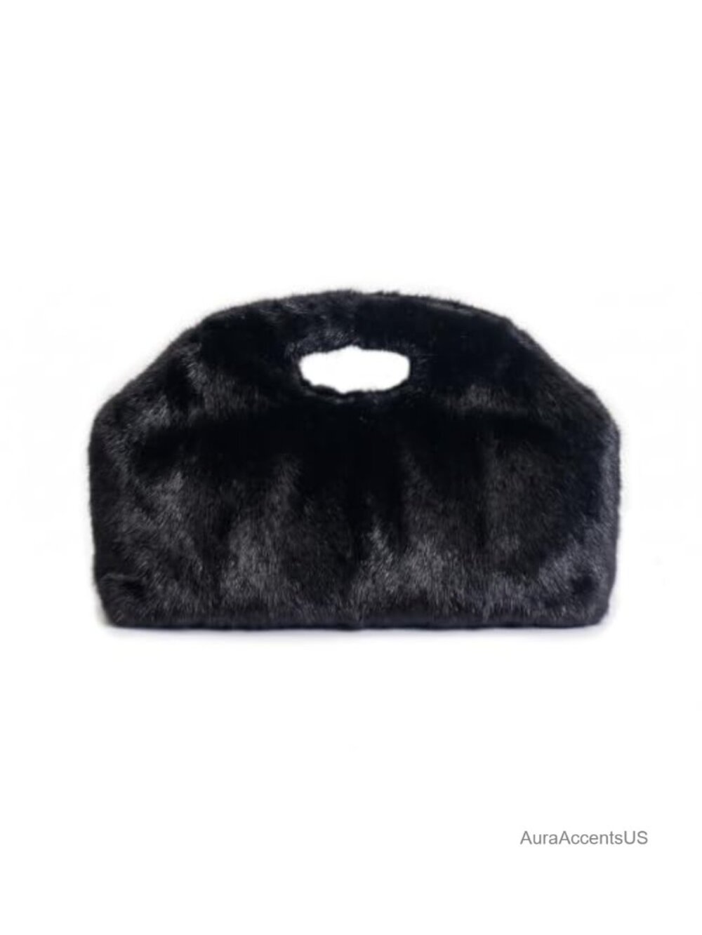Faux Fur Clutch Dumpling Bag Shaggy Tote Evening Chain Crossbody